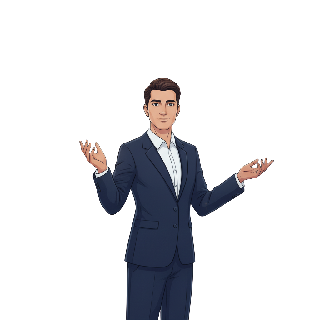 Services person explaining IT services provided in todays intelligent age